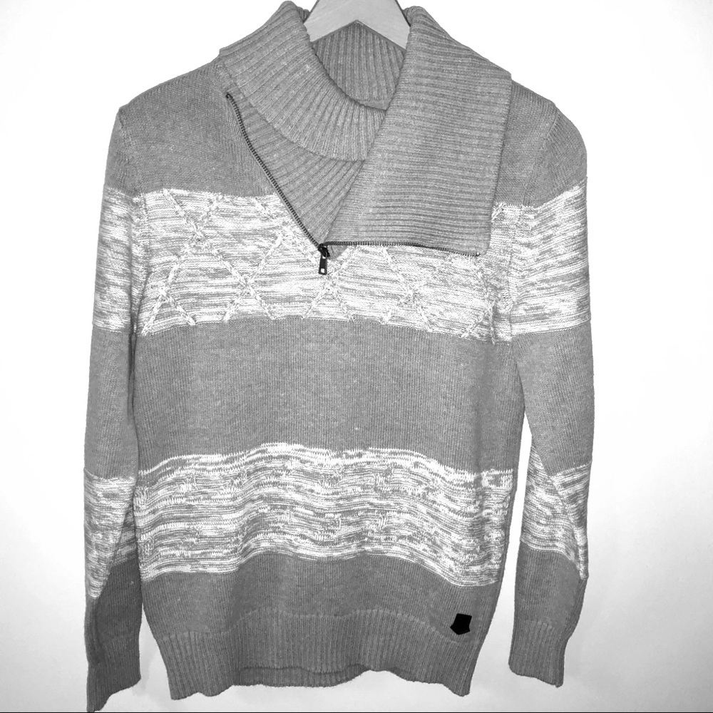 Men’s sweater with classic collar - New